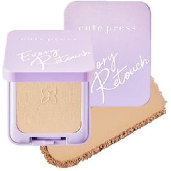 Cute Press - Evory Retouch Oil Control Foundation Powder SPF 30 PA +++ P2 Pink Beige