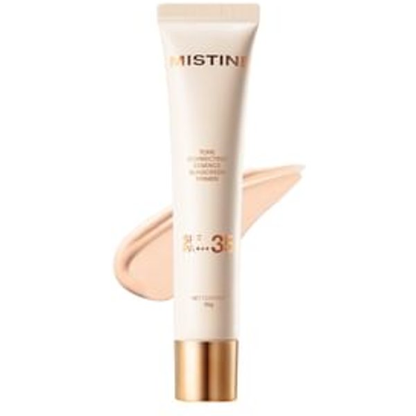 MISTINE - Tone Correcting Essence Sunscreen Primer SPF35 PA+++ - 2 Colors Nude Pink - 35g