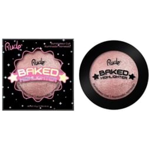 Rude Cosmetics - Baked Highlighter Shimmer - 2 Colors Flirtatious Behaviour - 10g