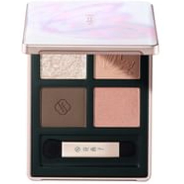 Florasis - Butterfly Glitter Quad Eyeshadow Palette - 2 Types 02 Peach Haze - 3.3g