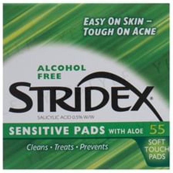 STRIDEX - Sensitive with Aloe Salicylic Acid 0.5% Soft Touch Pads 55 pcs