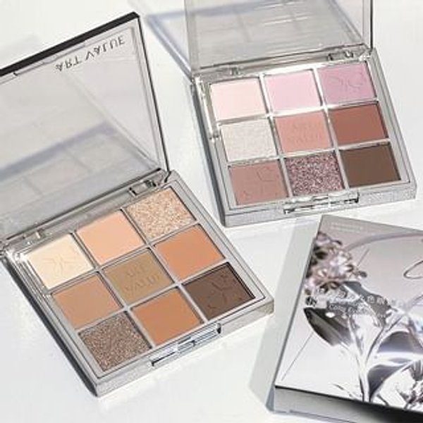 Art Value - Luminous Illusion 9-Color Eyeshadow Palette - 2 Types A# Creamy Taro Purple (1.5g x 9)