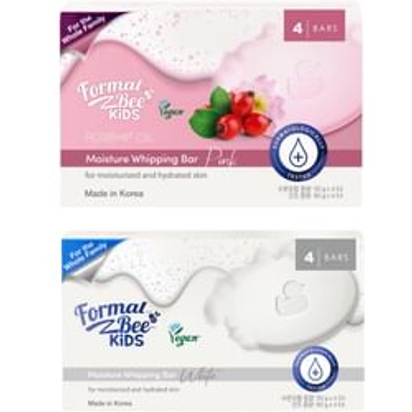 Formal Bee - Kids Moisture Whipping Bar Set - 2 Types Pink