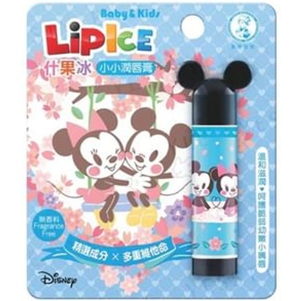 Rohto Mentholatum - Disney Mickey & Minnie Lipice Baby & Kids Lip Balm Fragrance Free - 3.5g
