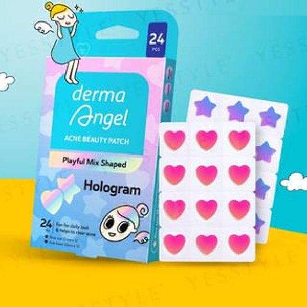 derma Angel - Acne Beauty Patch Playful Mix Shaped - 24 pcs