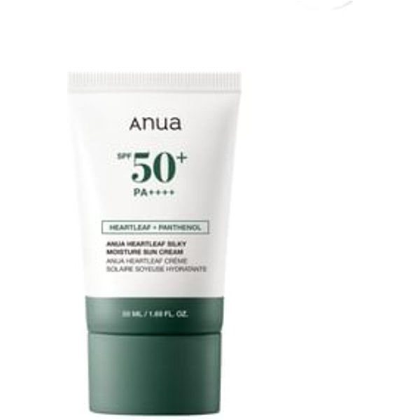 Anua - Heartleaf Silky Moisture Sun Cream - Crème solaire hydratante et apaisante