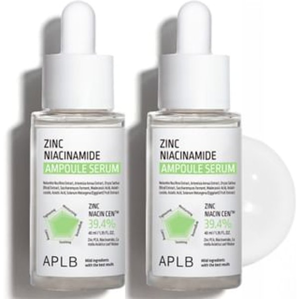 APLB - Zinc Niacinamide Ampoule Serum Set - Duo sérum ampoules zinc et niacinamide