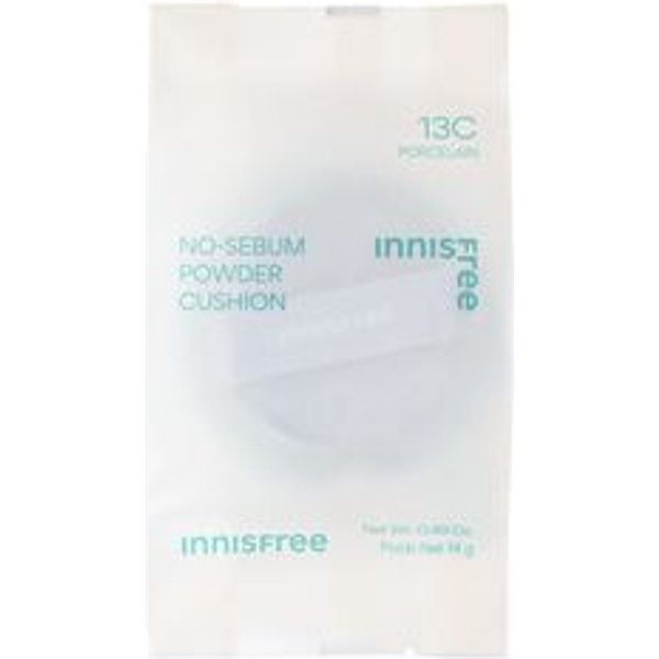 innisfree - No-Sebum Powder Cushion Refill Only - 5 Colors 2023 Version - #13C Porcelain