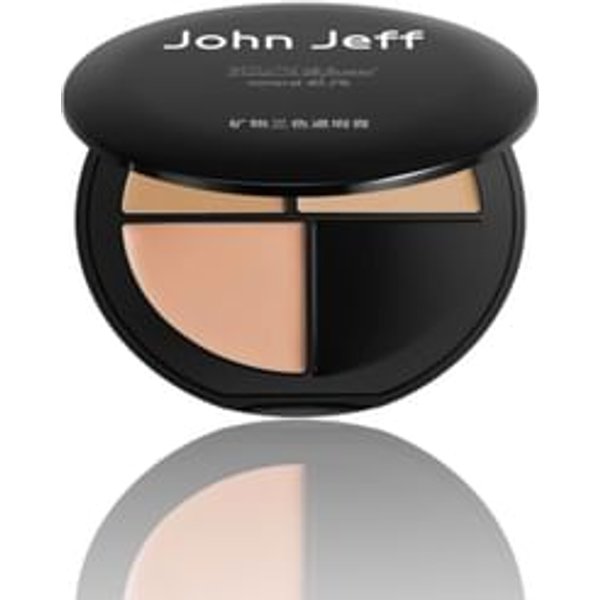 John Jeff - 40.2% Natural Mineral Concealer - 2 Colors 01# Natural - 6.2g (Powder Puff)