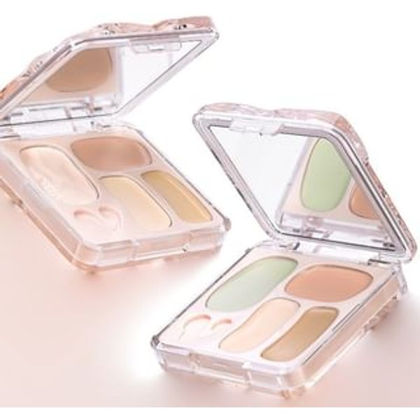 VEECCI - Adaptable 4-Color Concealer Palette - 2 Colors W01 - 4.5g