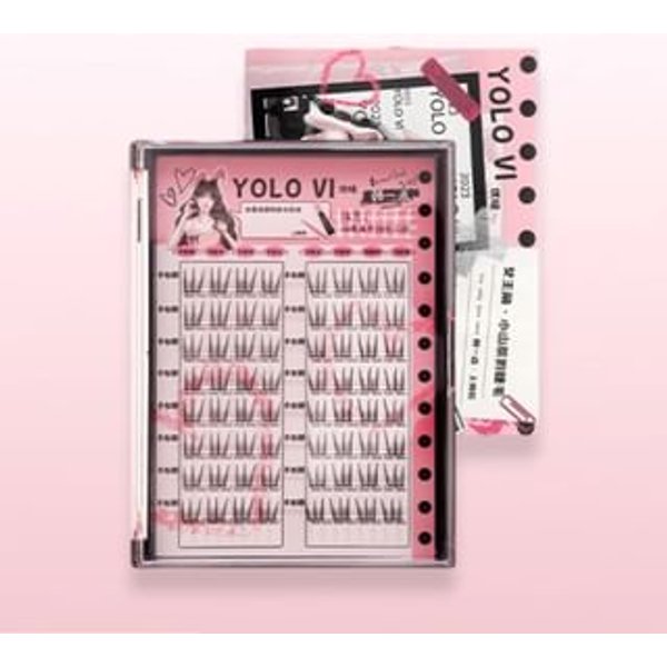 YOLO YYX - Heroine Camellia Series Individual Natural False Eyelashes - 2 Types Natural - Daily (8 pairs/64 clusters)