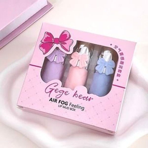 Gege Bear - BUY 3 GET 40% OFF - Set of 3: Air Fog Feeling Lip Mud Box A #A