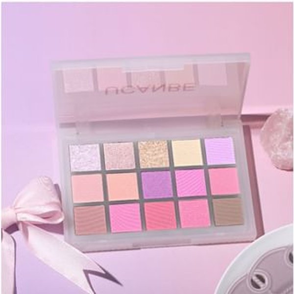 UCANBE - Ice Mist Purple 15-Color Eyeshadow Palette 10.8g