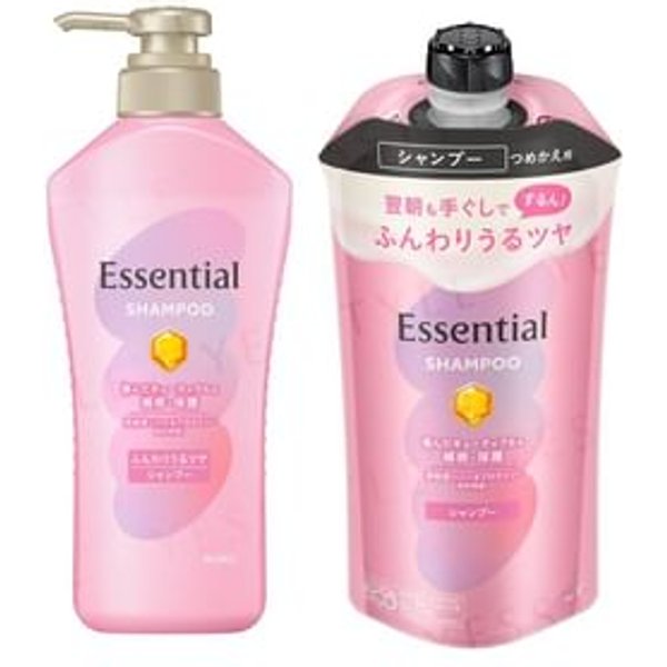 Kao - Essential Soft & Glossy Shampoo 300ml Refill
