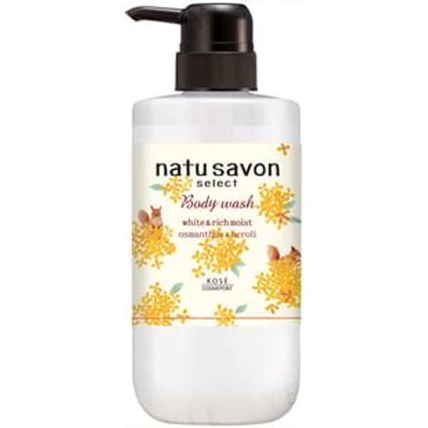 Kose - Natu Savon Select White & Rich Moist Osmanthus & Neroli Body Wash 500ml