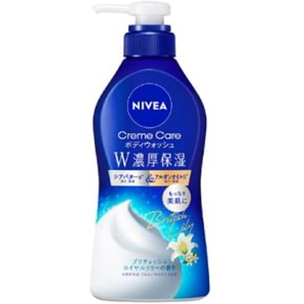 Nivea Japan - Cream Care Double Rich Moisture Body Wash British Royal Lily - 460ml