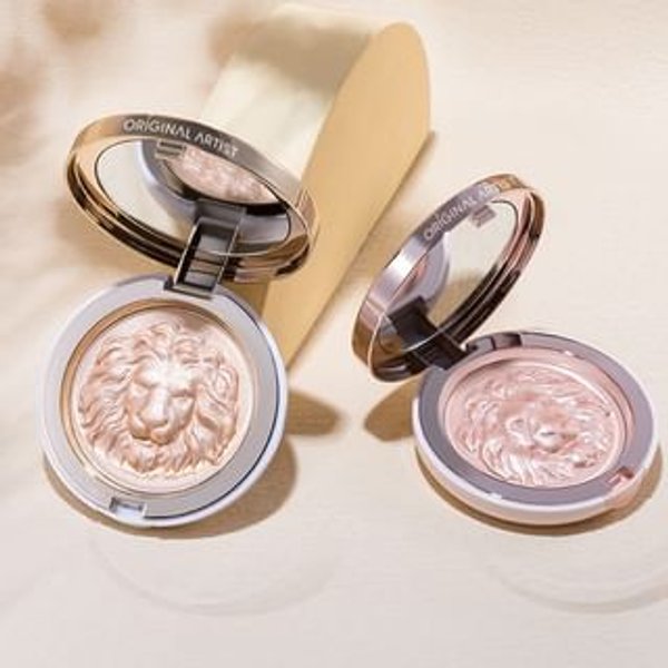 ORIGINAL ARTIST - Lion Embossed Mineral Highlighter - 3 Colors 2# Gold - 11.5g