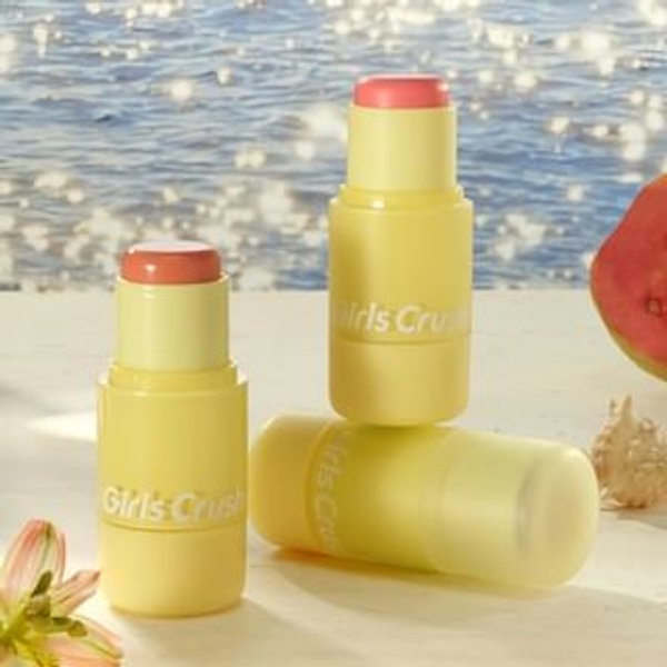 Girls Crush - Sunkissed Glow Collection Glossy & Matte Blusher Stick - 4 Colors #27 Pink Sea - 4.2g