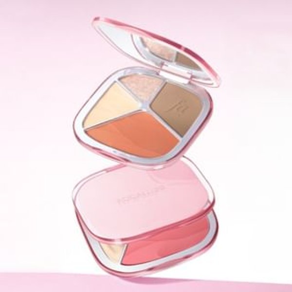 FOCALLURE - Multi-Color Face Palette - 3 Types #CL02 Rosy Quartz - 15.5g