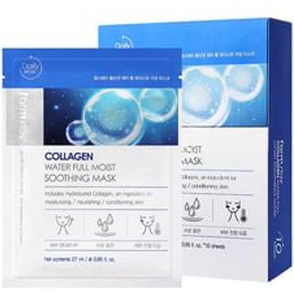 Farmstay - Collagen Water Full Moist Soothing Mask Set 27ml x 10 sheets