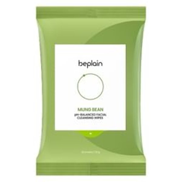 beplain - Mung Bean pH-balanced Facial Cleansing Wipes - Lingettes nettoyantes pH neutre