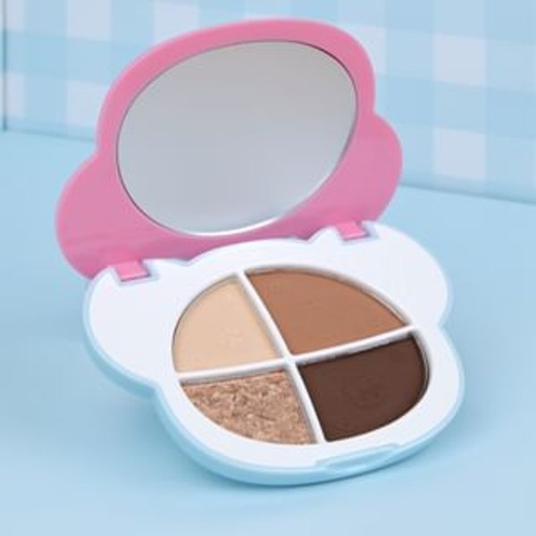 Gege Bear - BUY 3 GET 40% OFF - Cute & Fun Fantasy 4-Color Eyeshadow Palette - 5 Types #02 Soft Oat Nude