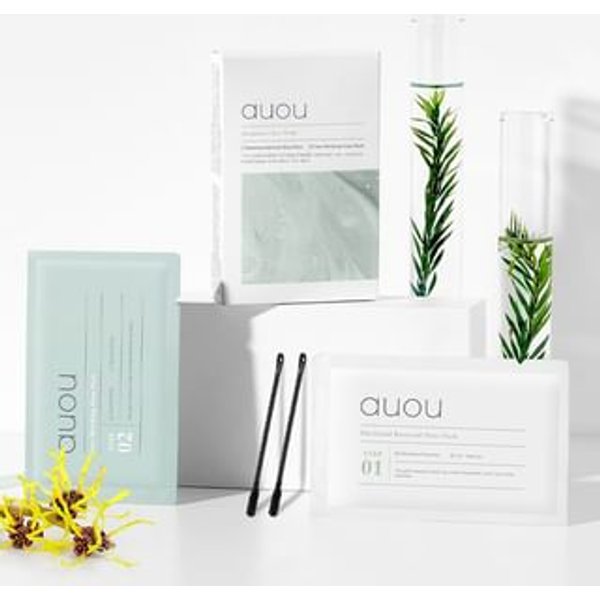 auou - Two Step Blackhead Clear Nose Pack (6g +4g) x 5pcs