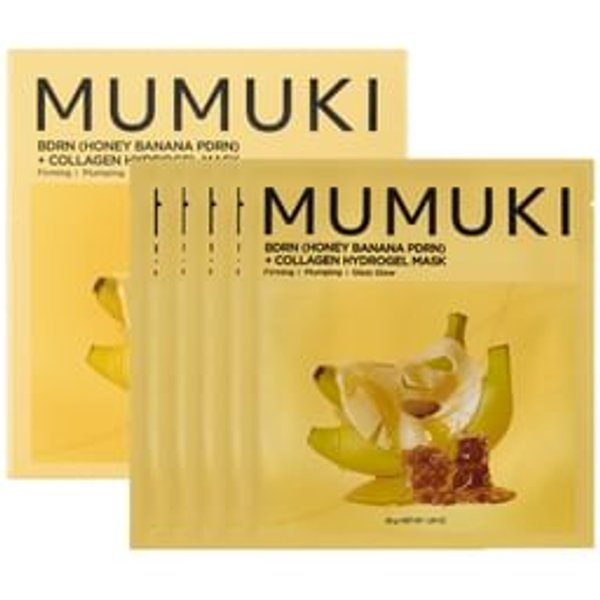 MUMUKI - Honey Banana BDRN Hydrogel Mask Set 36g x 5 sheets