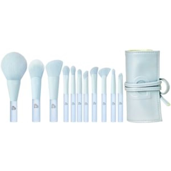 BLJ - Mini Make Up Brush Pouch Set - Blue #Legend of Ocean - 11pcs