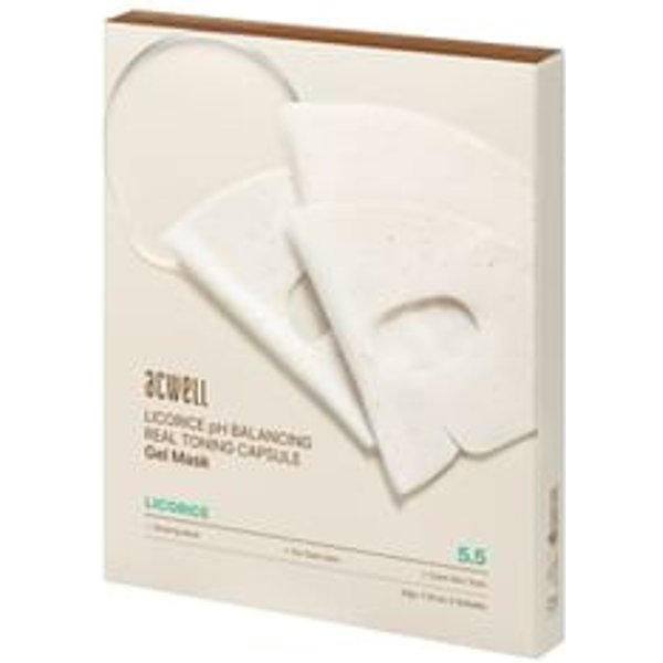 acwell - Licorice pH Balancing Real Toning Capsule Gel Mask Set 34g x 4 sheets