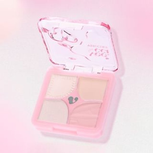 VEECCI - Pump Up Stereoscopic 4 Colors Highlight Palette G03# Strawberry Puff - 5.3g