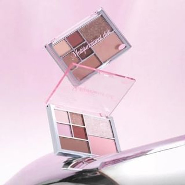 biya - Gently Dance Playful 7-color Eyeshadow Palette - 3 Types 101# Tea Rose - 12.1g
