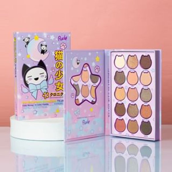 Rude Cosmetics - Chibi Manga Collection 15 Color Palette - Cat Girl Dream Chronicles Cat Girl Dream Chronicles - 15g