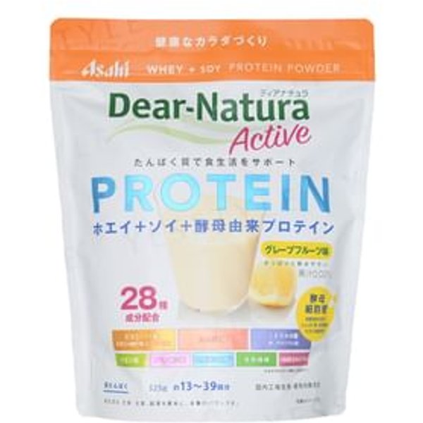 Dear-Natura Active Whey + Soy Protein Powder Grapefruit Flavor - 325g