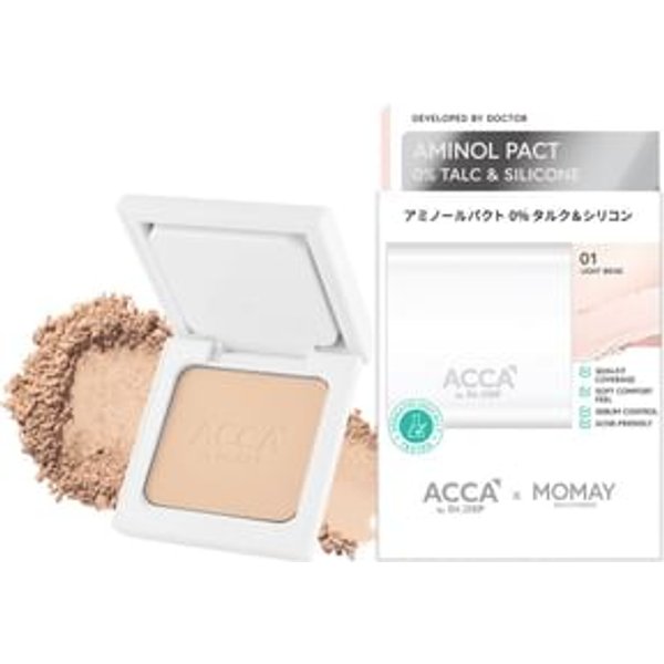 ACCA by Dr.DSP - x MOMAY Aminol Pact 0% Talc & Silicone 01 Light Beige