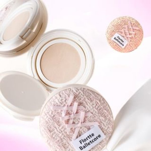 FLORTTE - Soft Matte Cushion Foundation - 2 Colors #02 Vanilla Souffle - 13g