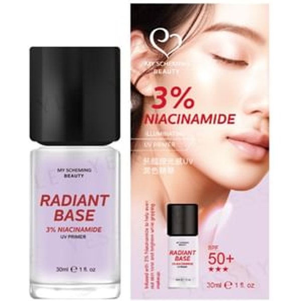 My Scheming - Radiant Base 3% Niacinamide UV Primer SPF 50+ PA+++ Purple 30ml