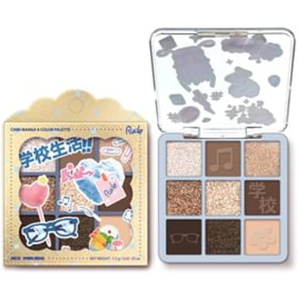 Rude Cosmetics - Chibi Manga Collection 9 Color Palette - 4 Types Treasure Hunt - 7.2g