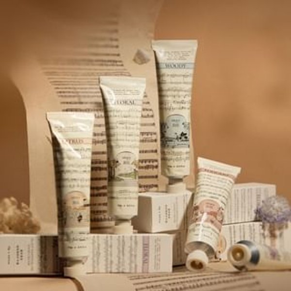 roopy - Musical Series Fougere Plant Essential Oil Hand Cream - 5 Flavors Fantasy Of Flowers - 75g