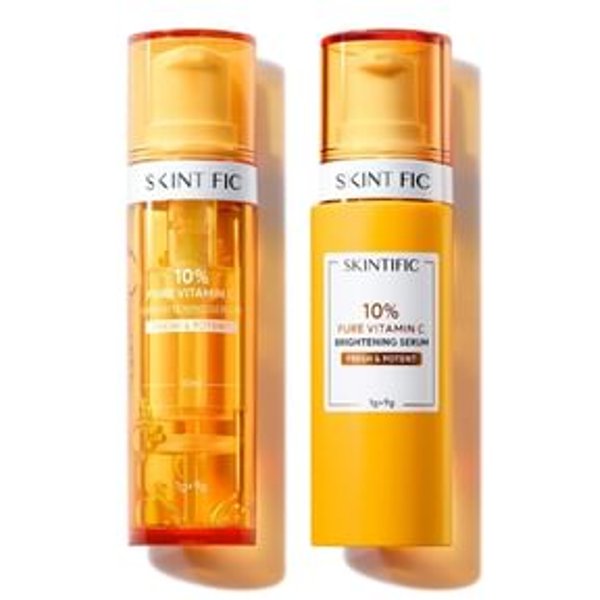 SKINTIFIC - 10% Pure Vitamin C Brightening Serum Set - Gesichtsserum (Set)