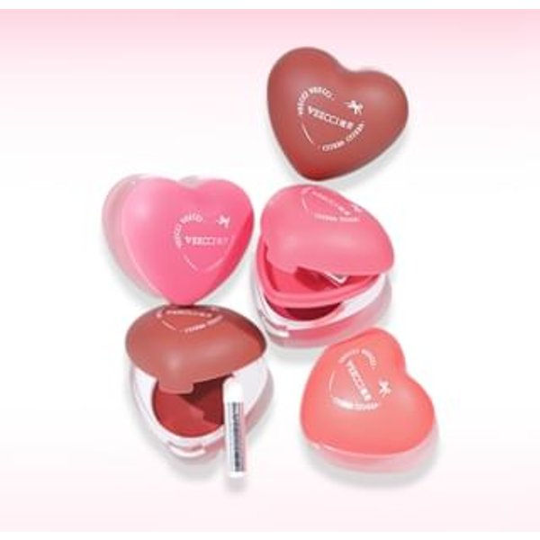 VEECCI - Heart Pudding Lip & Cheek Multi-Use Cream - 4 Colors L02# Vitality Grapefruit - 5g