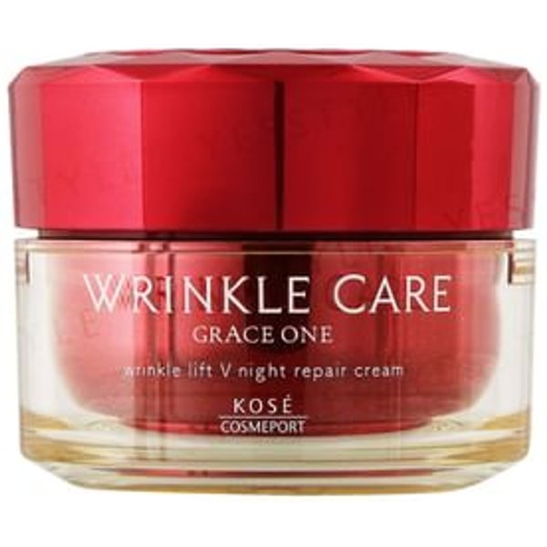Kose - Grace One Wrinkle Care Wrinkle Lift V Night Repair Cream 50g