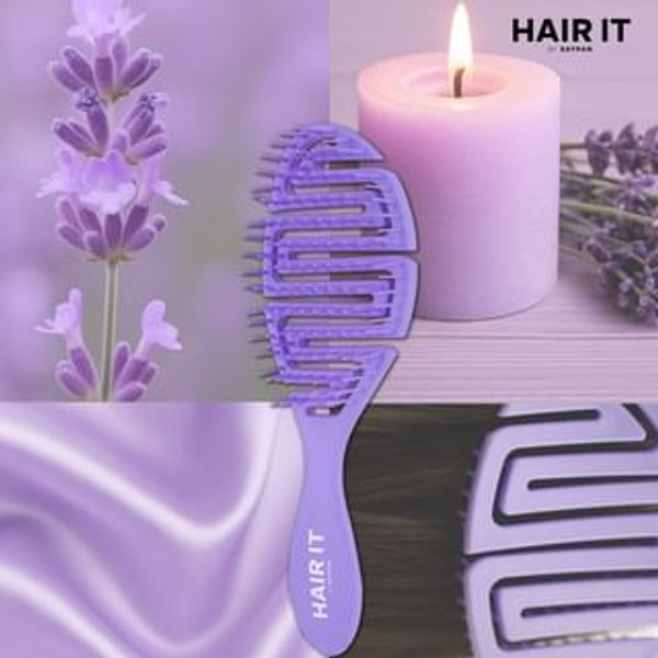 Hair It - Flexi Relax Hairbrush Purple Lavender 1 pc
