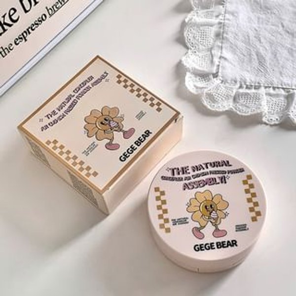 Gege Bear - BUY 3 GET 40% OFF - 2 In 1 Natural Concealer Air Cushion Pressed Powder - 2 Shades #02 Natural - 13g+8g