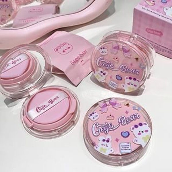 Gege Bear - BUY 3 GET 40% OFF - Water Mist Moisturizing Concealer Cushion Cream - 2 Shades #02 Natural - 12g*2