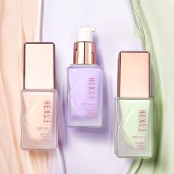 HEXZE - Softlight and Watery Glow Primer - 3 Colors #Green - 30ml