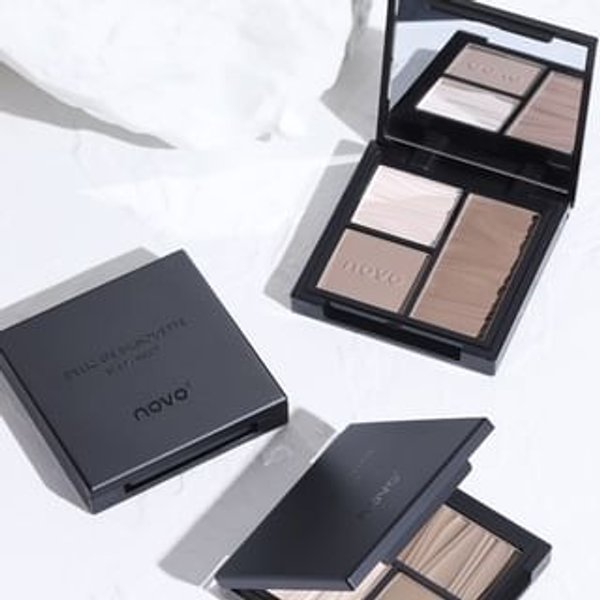 NOVO - 3 Colours Multi Effect Contouring Palette 02# Apricot & Peach - 9g