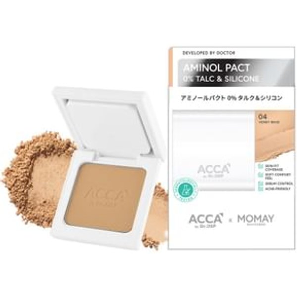 ACCA by Dr.DSP - x MOMAY Aminol Pact 0% Talc & Silicone 04 Honey Beige