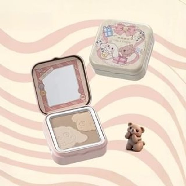 YIGU DIGU - Whimsical Christmas Night Highlight & Contour Palette - 2 Types #2 Christmas Star - 6.4g