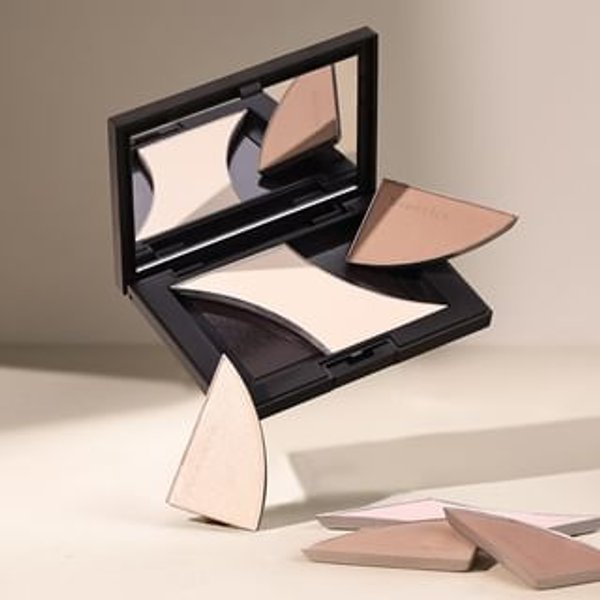 Mooekiss - Magnetic Tri-Color Contouring Palette / Refill - Palette de contouring magnétique / Recharge - 2 types